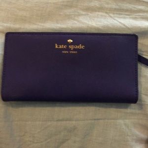 EUC Kate Spade purple wallet